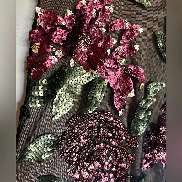 Lovely Day Floral Sequin Halter Dress Size Large Fairycore - Picture 2 of 9